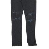 LEVI'S 511 Slim Mens Jeans Black Slim Skinny Denim Medium W30 L32 Ripped