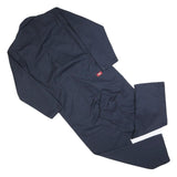 DICKIES Mens Navy Blue Cotton Blend Dungarees L W40 L30 Workwear Relaxed Fit