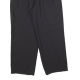 GIANNI VERA Womens Wool Blend Black Relaxed Straight Trousers W32 L27 Smart