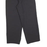 GIANNI VERA Womens Wool Blend Black Relaxed Straight Trousers W32 L27 Smart