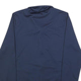 NIKE Mens Navy Blue Jacket S Polyester Blend Plain Zip Pocket Sportswear