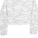 CALVIN KLEIN Womens White & Grey Camouflage Cotton Button Jacket M Casual