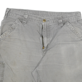CARHARTT Mens Shorts Grey Casual Cotton Blend Size L W32 Utility Workwear