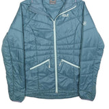 JACK WOLFSKIN Womens Blue Jacket S Polyester Quilted Hooded Lightweight Outdoor