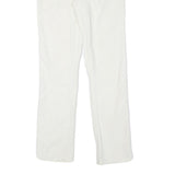 CALVIN KLEIN JEANS Mens Cotton Blend White Slim Slim Leg Trousers W26 L28 Zip