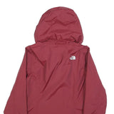 THE NORTH FACE Womens Red Jacket S Polyester Windbreaker Outdoor Zip Hooded
