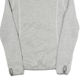 THE NORTH FACE Womens Grey Zip Up Jacket M Polyester Knit Lightweight Casual