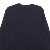 TOMMY HILFIGER Womens Black Heart Pattern Plain Crew Neck Basic Knit Jumper XL