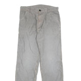 CARHARTT Mens Relaxed Beige Cotton Blend Straight Leg Trousers W34 L33 Workwear