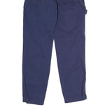 KICKERS Mens Cotton Blue Regular Straight Trousers W30 L32 Workwear Zip Closure