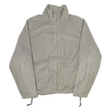 WOOLRICH Mens Grey XL Zip Up Fleece Jacket Casual Regular Fit Outdoor Warm