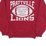 JERZEES Mens Red Prattville Lions Crew Neck M Football State Championship