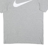NIKE Mens Grey Crew Neck Short Sleeve Modern T-Shirt M Cotton Blend