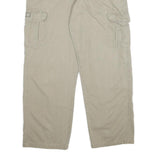 WRANGLER Mens Cotton Beige Regular Cargo Trousers W34 L32 Comfortable Utility