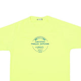 Mens Yellow Graphic T-Shirt M Short Sleeve Crew Neck Casual Sporty