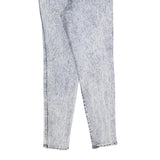 NIX Womens Jeans Blue Slim Skinny Denim Light W26 L29 Acid Wash Zip