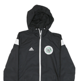 ADIDAS Mens Black & White Westfield Cross Country Track Jacket XS Polyester