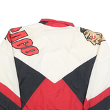 APEX ONE Mens Red Black & White Chicago Jacket M Polyester Zip Colourblock NHL