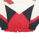 APEX ONE Mens Red Black & White Chicago Jacket M Polyester Zip Colourblock NHL