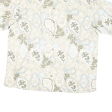 TOMMY BAHAMA Mens Beige & Green Casual Shirt XL Cotton Blend Lightweight