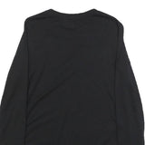DKNY Womens Black Modern Long Sleeve Crew Neck T-Shirt M Cotton Blend