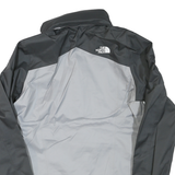 THE NORTH FACE Womens Grey & Dark Grey Outdoor Jacket M Polyester Blend Zip