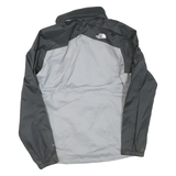THE NORTH FACE Womens Grey & Dark Grey Outdoor Jacket M Polyester Blend Zip