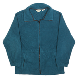 EDDIE BAUER Womens Blue Plain Full Zip Polyester Jumper S Fleece Casual Outdoor