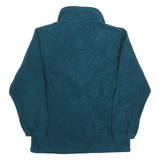 EDDIE BAUER Womens Blue Plain Full Zip Polyester Jumper S Fleece Casual Outdoor