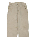 CARHARTT Mens Jeans Beige Regular Straight Denim Fair W32 L34 Workwear Utility