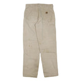 CARHARTT Mens Jeans Beige Regular Straight Denim Fair W32 L34 Workwear Utility