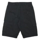 WRANGLER Mens Black Cargo Shorts XL W36 Cotton Blend Casual Pockets
