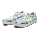 VANS Old Skool Womens Low Top Trainers Canvas UK 8.5 Tie Dye Pastel Casual