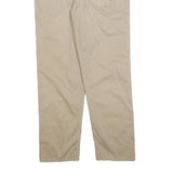 LEVI'S Mens Beige Cotton Blend Relaxed Straight Trousers W34 L30 Casual Button