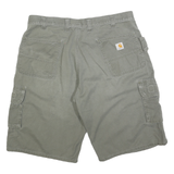 CARHARTT Mens Cargo Shorts Green XL W38 Cotton Blend Workwear Durable