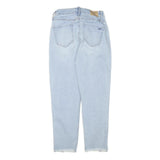 HOLLISTER Womens Jeans Blue Relaxed Straight Denim Light W24 L24 Frayed Hem