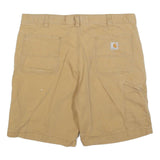 CARHARTT Mens Shorts Beige Relaxed Fit Cotton Blend 2XL W42 Casual Workwear