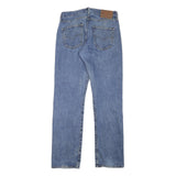 LEVI'S 501 Mens Jeans Blue Regular Straight Denim Medium W29 L30 Button Closure
