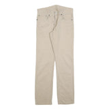 LEVI'S Boys Cotton Blend Beige Slim Tapered Trousers W29 L29 Casual Everyday