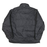 ADIDAS Mens Black Bomber Jacket 2XL Polyester Blend Plain Zip Closure Casual