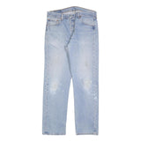 LEVI'S 501 Mens Jeans Blue Regular Straight Denim Light W34 L32 Classic Button