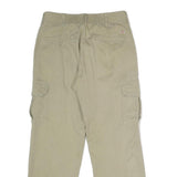 DICKIES Mens Regular Fit Beige Cargo Cotton Blend Trousers W30 L30 Zip Pocket