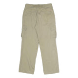 DICKIES Mens Regular Fit Beige Cargo Cotton Blend Trousers W30 L30 Zip Pocket