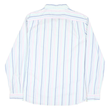 NAUTICA Mens Blue & Pink Striped Cotton Blend Shirt XL Classic Fit Button-Down