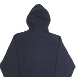 CHAMPION Mens Navy Blue Hoodie S Cotton Blend Pullover Sweatshirt