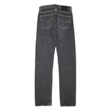 GUESS Womens Regular Fit Straight Leg Denim Dark Wash Jeans W28 L33 Zip Closure
