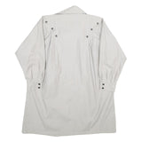 Womens White Cream Jacket UK 8 Polyester Blend Button Closure Plain Elegant