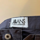 Dolce & Gabbana Trousers - 25W UK 6 Navy Cotton Blend