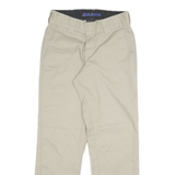 DICKIES Mens Slim Beige Cotton Blend Slim Straight Trousers W28 L27 Workwear