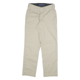 DICKIES Mens Slim Beige Cotton Blend Slim Straight Trousers W28 L27 Workwear